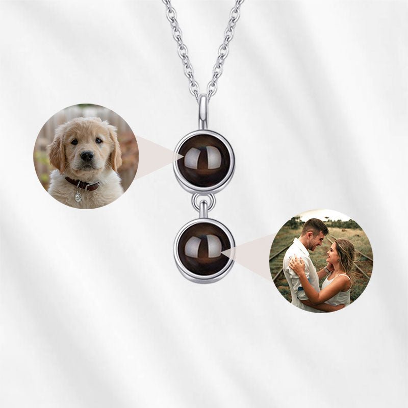 double projection projection necklace