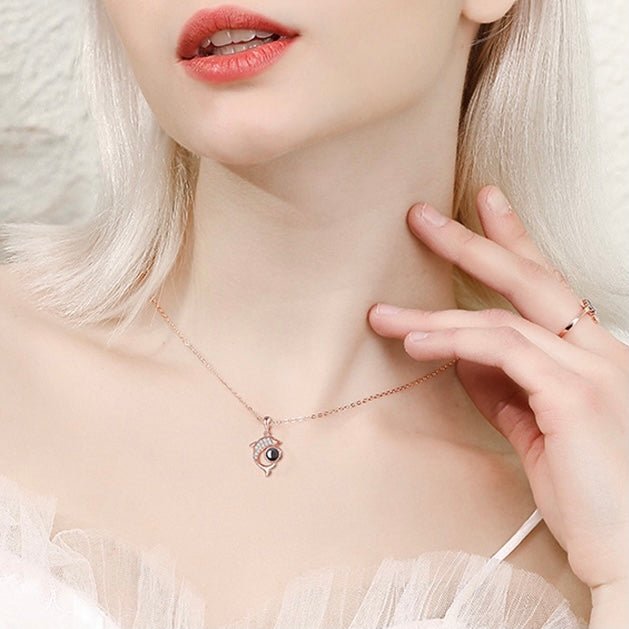 Wear a personalized projecting necklace and keep precious memories alive forever!