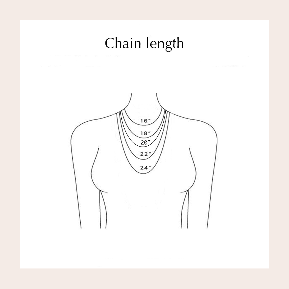 Customodish offers necklaces of various lengths.