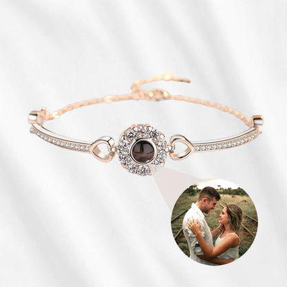 Signature 925 Sterling Silver hidden photo bracelet