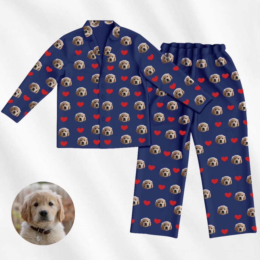 custom face pajama dog cat