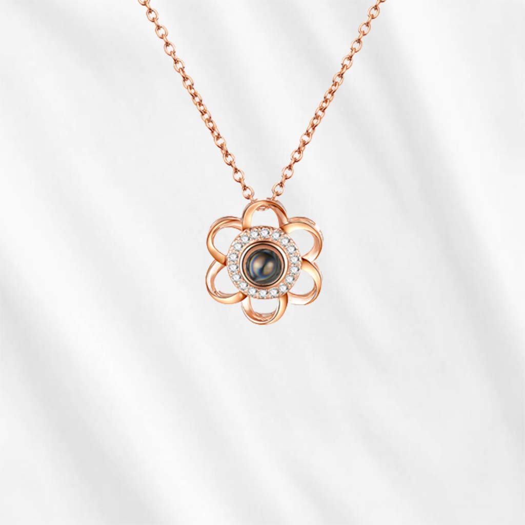 We all love the sentimental nature of wearing photos of the ones we love close to our heart. This projection necklace is a perfect choice when it comes to personalized photo jewelry.
