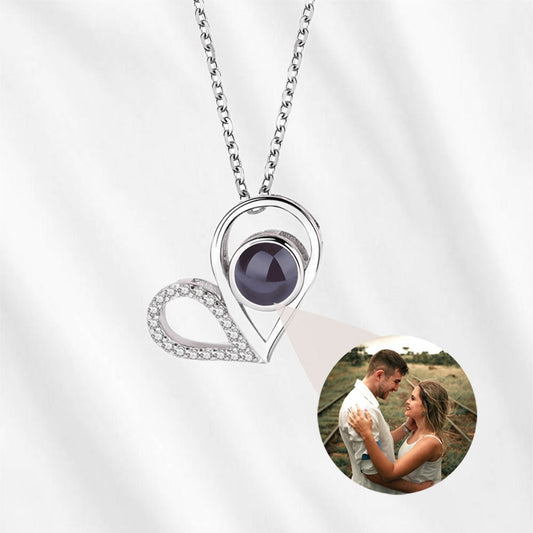 Heart locket necklace.