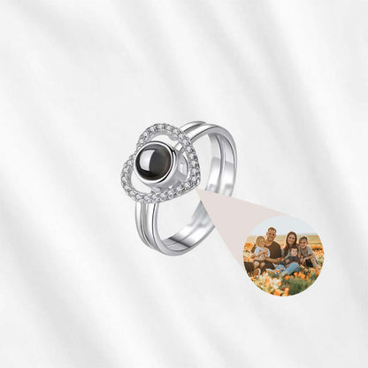 Heart Photo Projection Ring