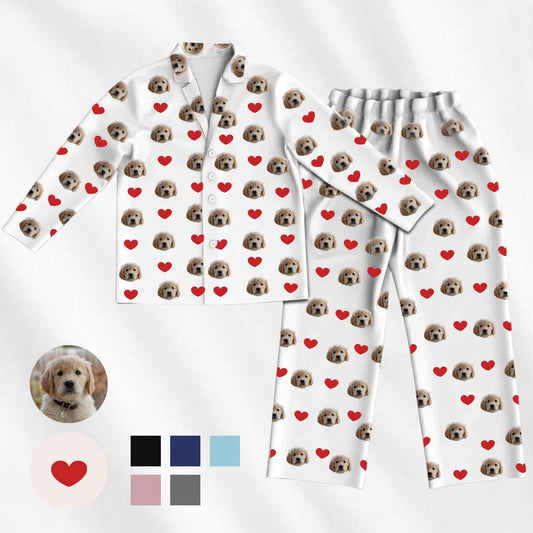 custom pajama sets heart