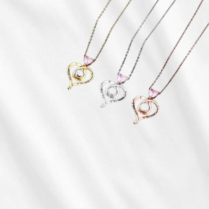 I Love You Projection Necklace