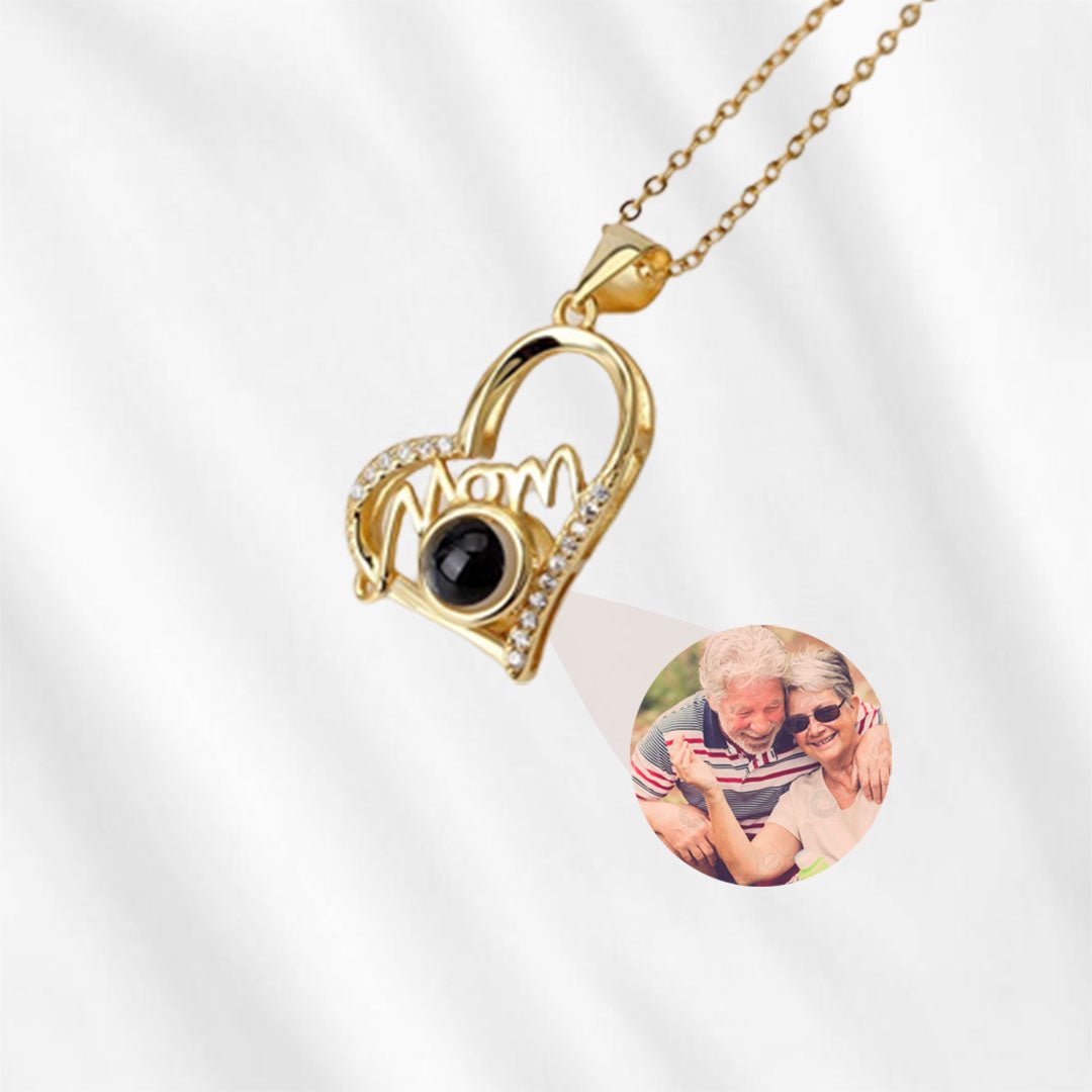 This projection necklace is a perfect gift for your mother.
