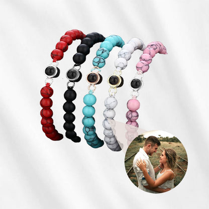 Boho Beaded Photo Projection Bracelet