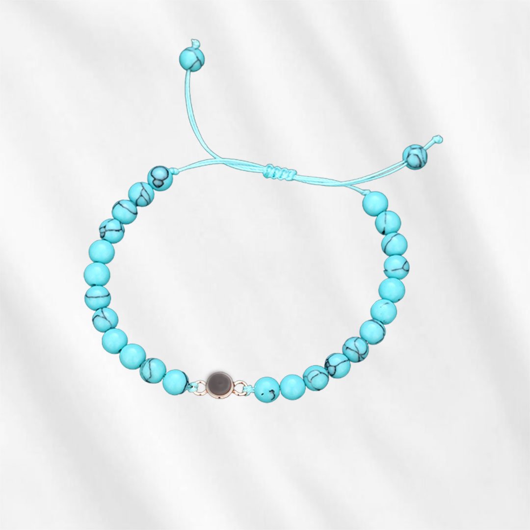 projector bracelet blue bead
