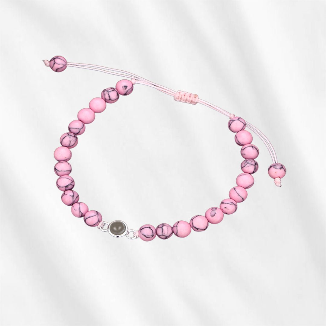 projector bracelet pink bead