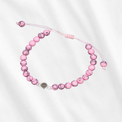Boho Beaded Photo Projection Bracelet