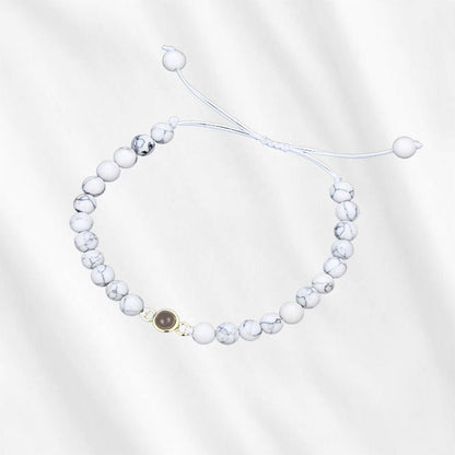 Boho Beaded Photo Projection Bracelet