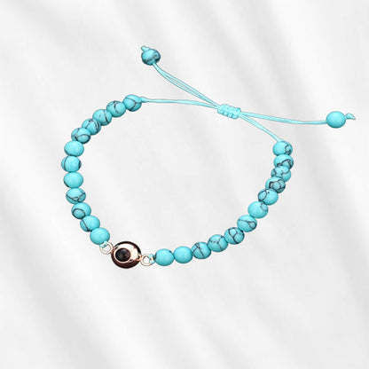 Beaded Bracelet with Picture Inside