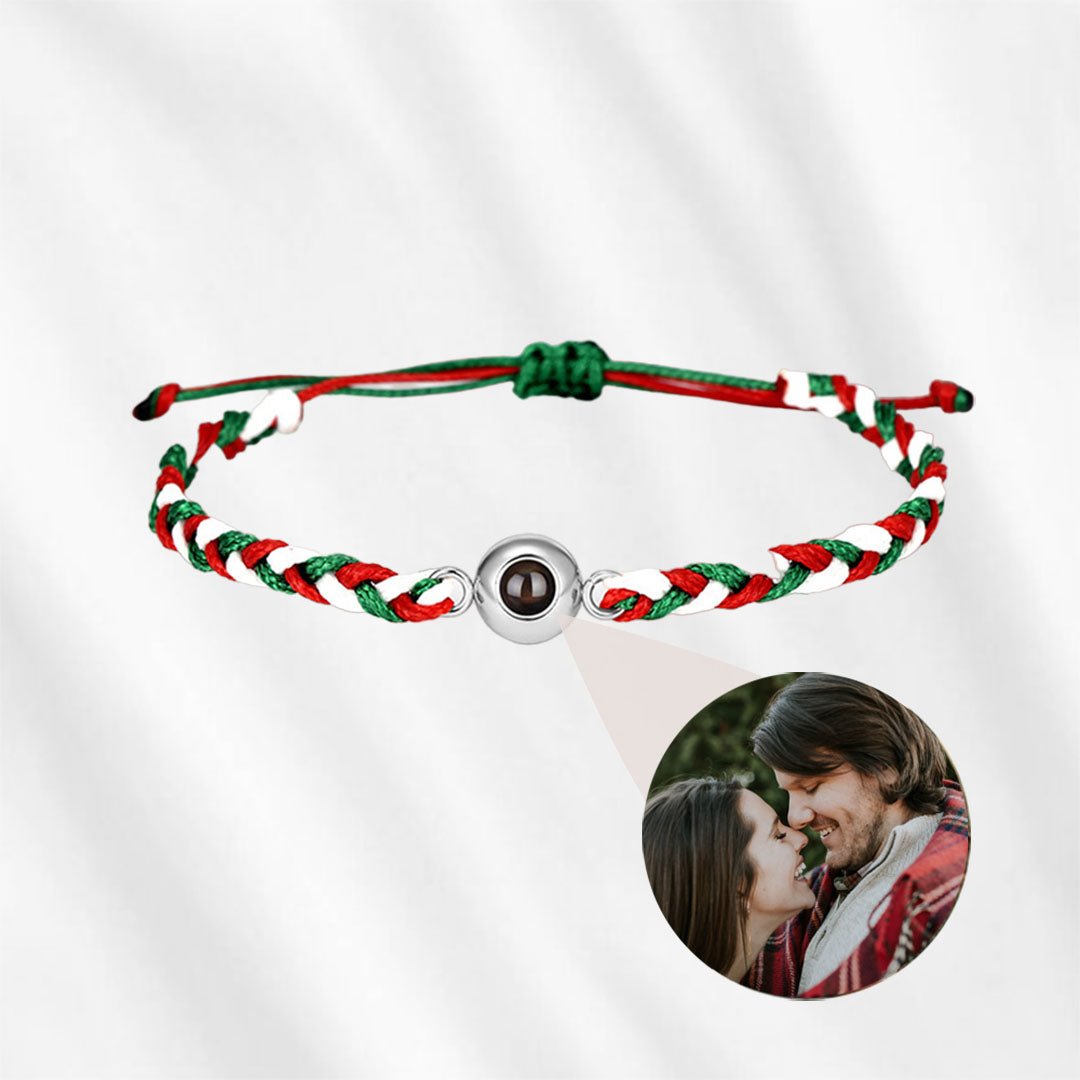 bracelet with picture inside christmas