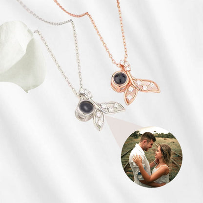 Fishtail Photo Projection Necklace