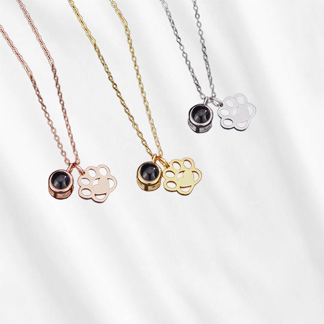 necklace with picture inside cat photo