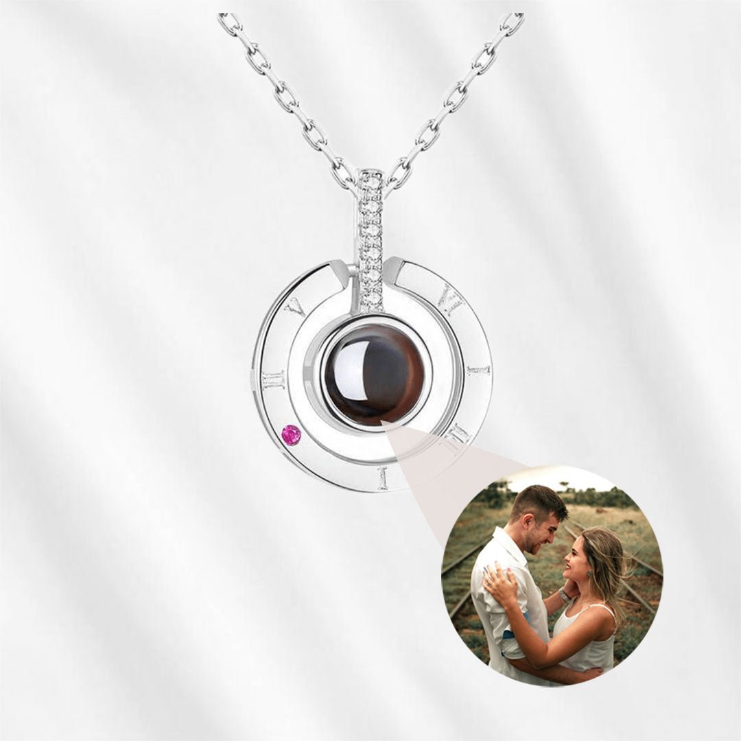 Projection necklace with picture inside