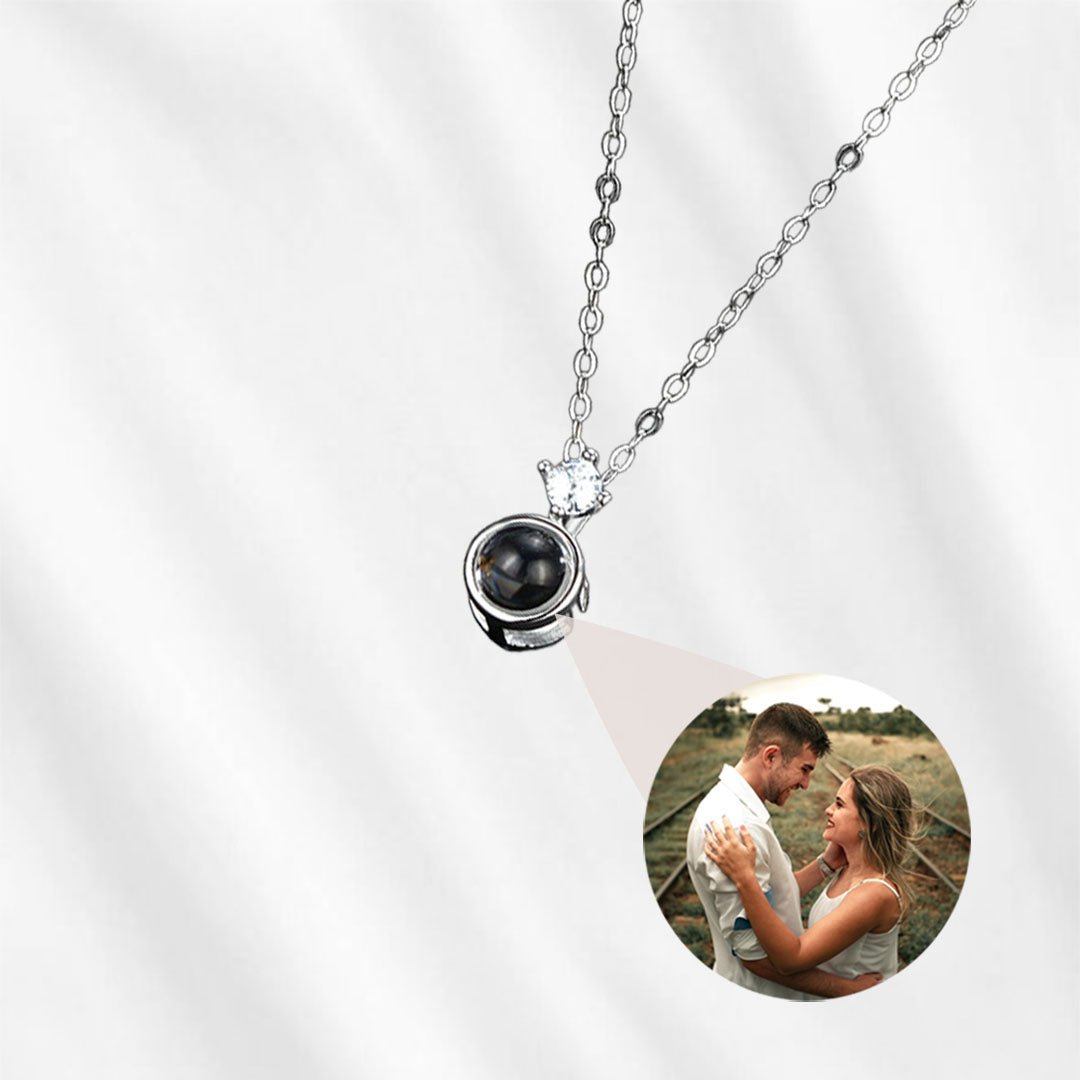Necklace with hidden picture