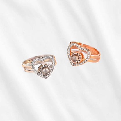 Heart Photo Projection Ring