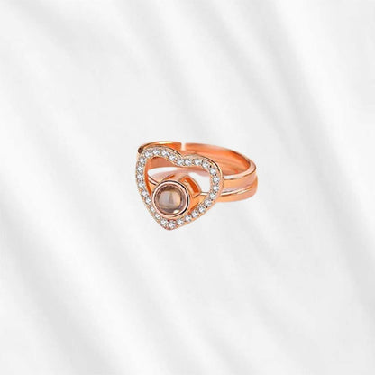 Heart Photo Projection Ring