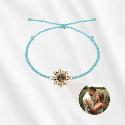 blue sunflower projection bracelets ship to UK, Canada, Australia and US