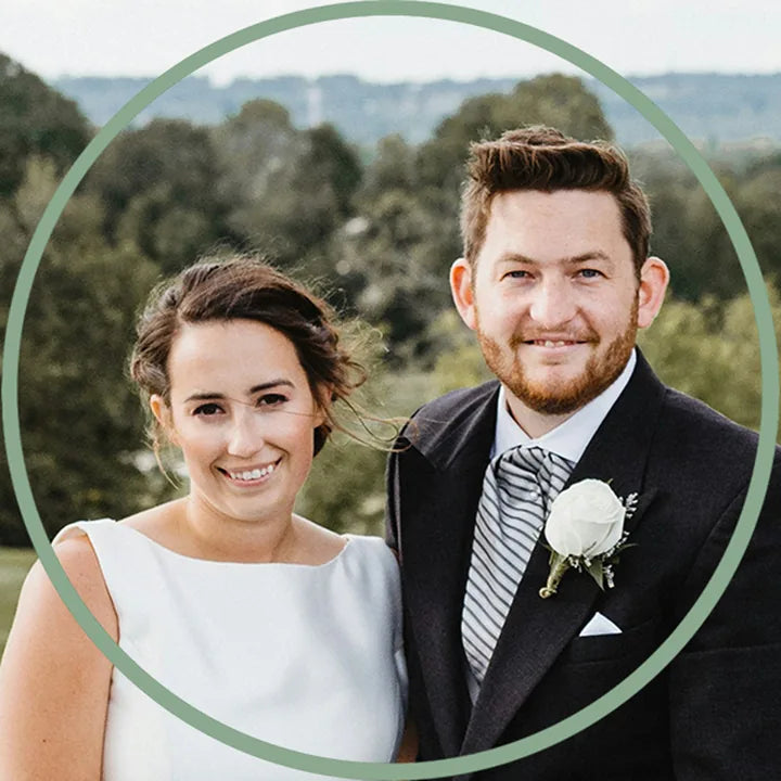 Well-lit couple photo with centered faces